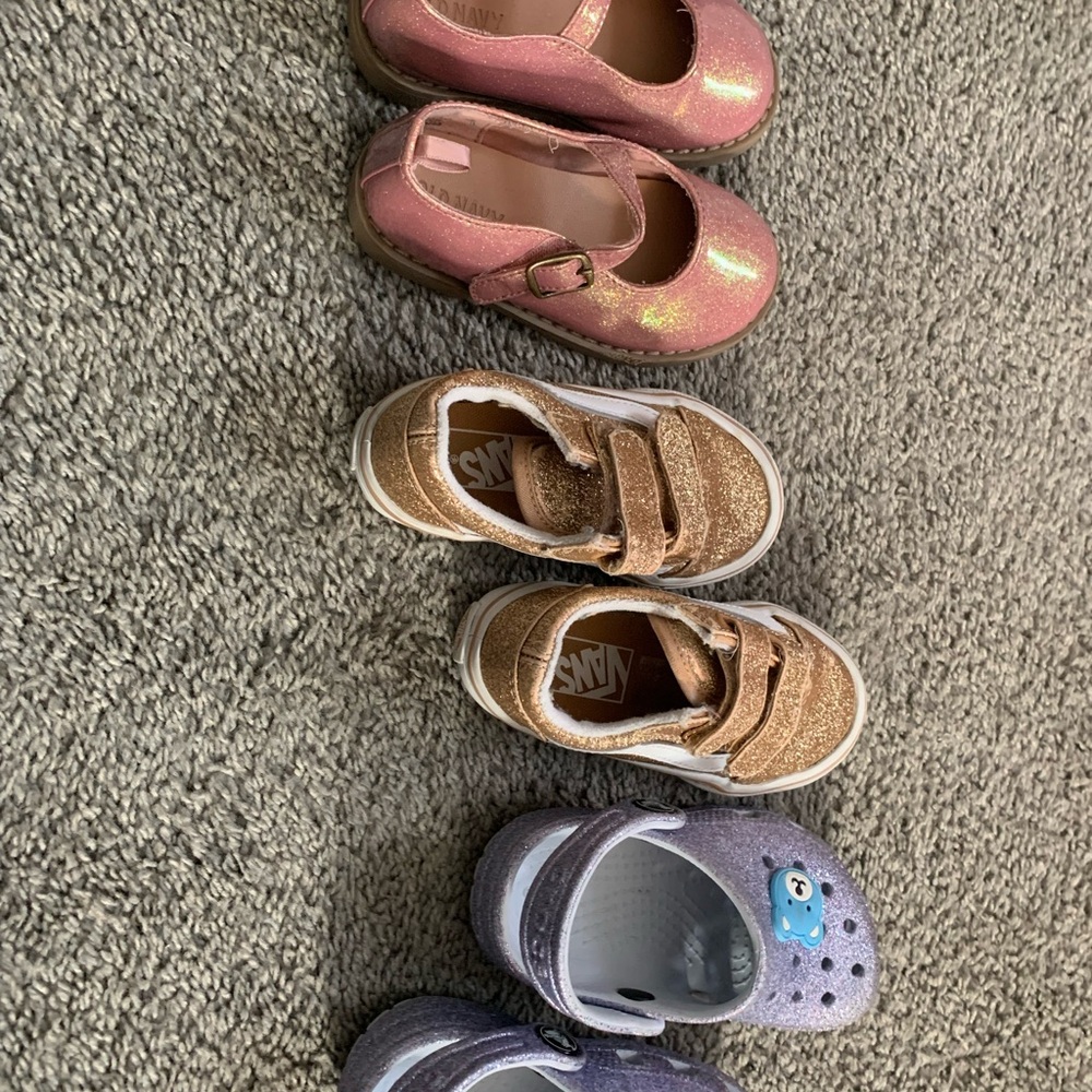 Vans Kids Pink and Gold Dress Shoes
